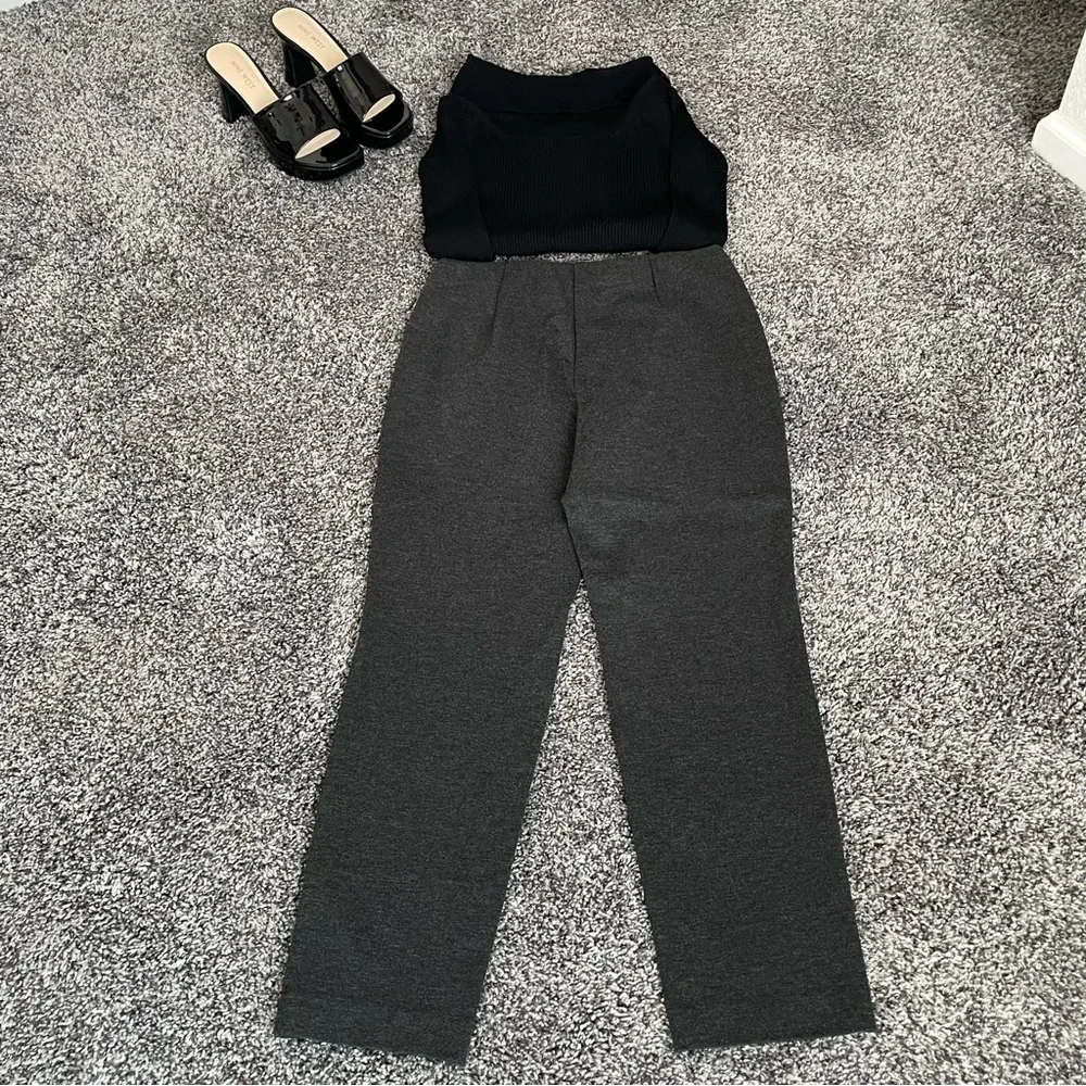 J. Jill Ponte Slim Leg Gray Pull on Leggings/Pants XS - Picture 5 of 10